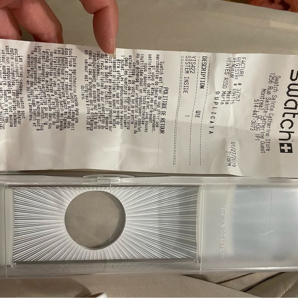 Automatic Swatch (Receipt and Box) - Picture 3 of 3